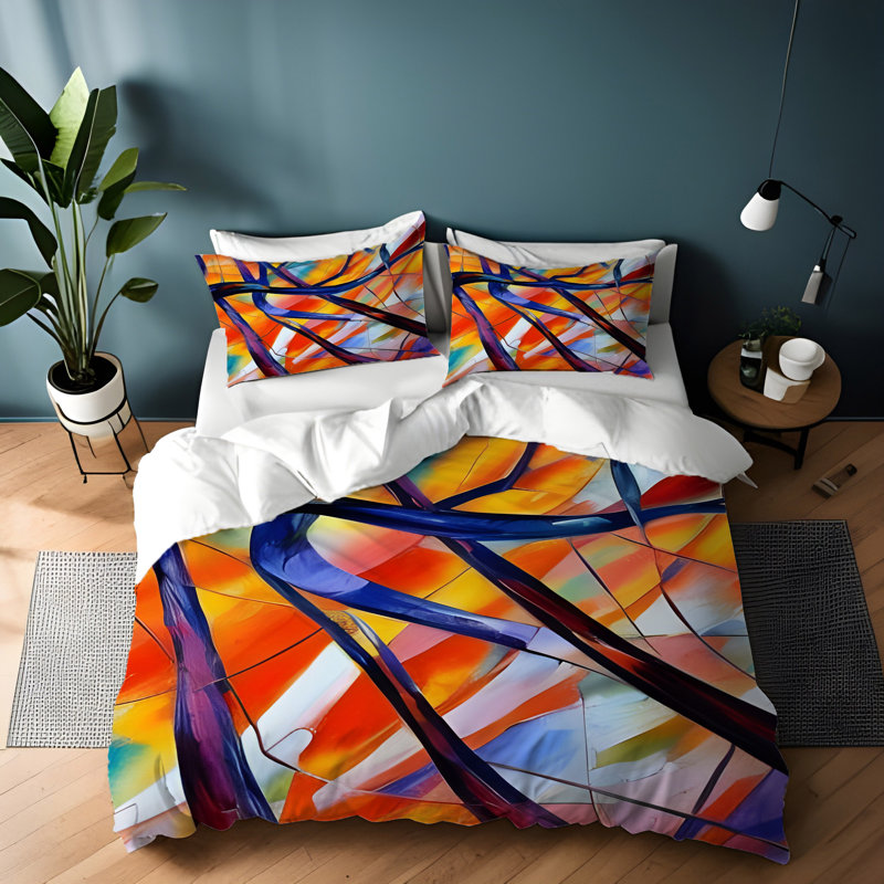 Literie , Housse de couette simple + 1 taie décorative pour
