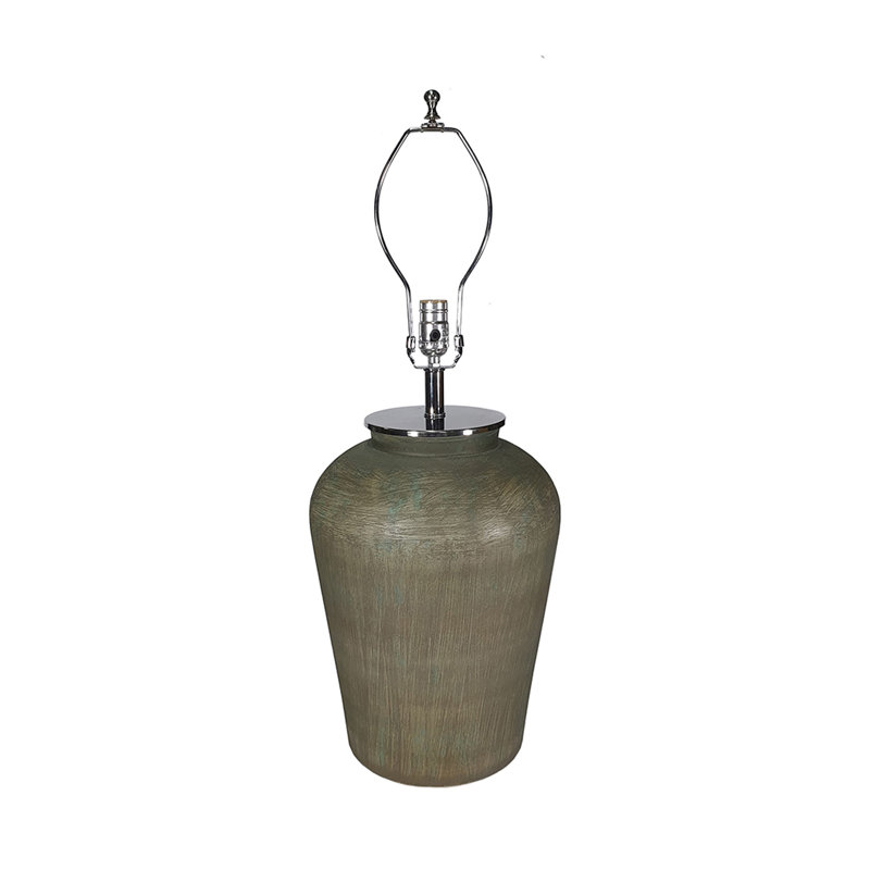Lampe de table en verre D18x28,5 "