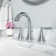 Saxton Double Handle Widespread Bathroom Faucet with Drain Assembly