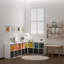 Organisateur de rangement à 6 cubes, bibliothèque avec panneau arrière épaissi, armoire de rangement à tablette ouverte, verticale ou horizontale-885490138