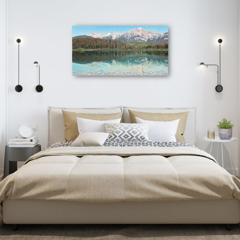 Majestic Reflection by Studio Arts Canvas Art Print, 13" H x 25" W, Wrapped Canvas