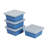 ECR4Kids Square Bin with Lid, Storage Containers, 4-Pack-100032963