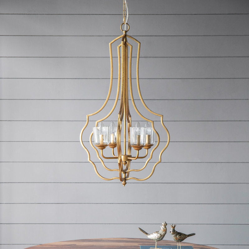 Lustre géométrique à 4 lumières Veira