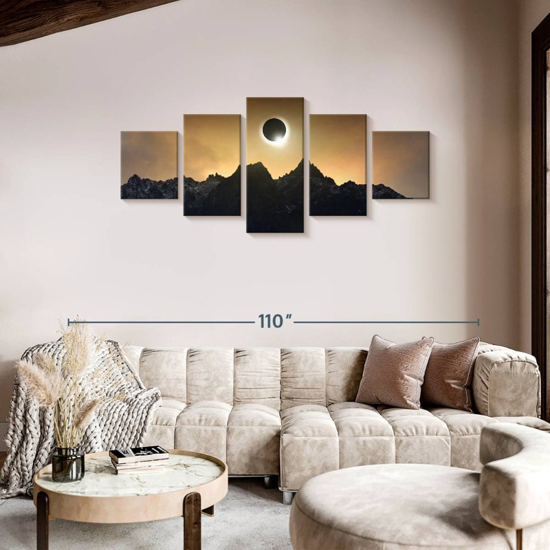Spectacular Solar Eclipse, 36" H x 80" W