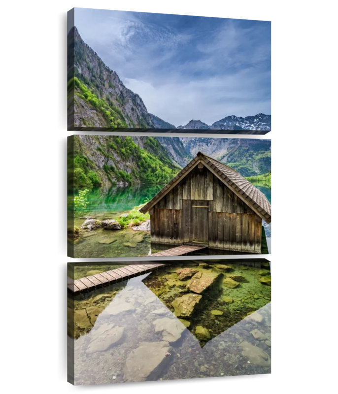 Chalet en bois des Alpes, H 27 po x l 12 po