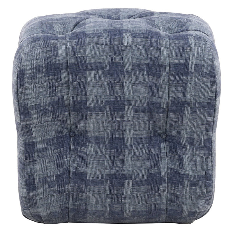 Glen Haven Square Ottoman, Toodaloo Parchment