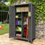 Armoire de rangement haute en métal avec beaucoup d'espace