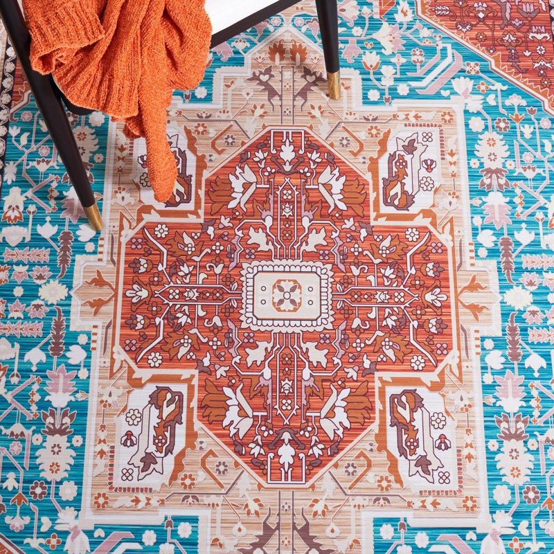 Tucson Performance Machine Washable Oriental Rug, Square 6'