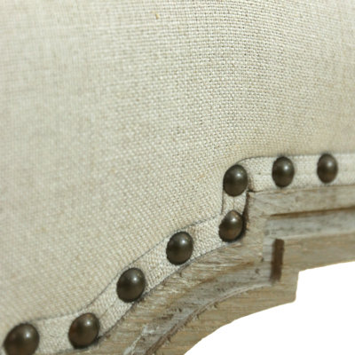 Upholstered Counter Stool with Solid Wood Frame