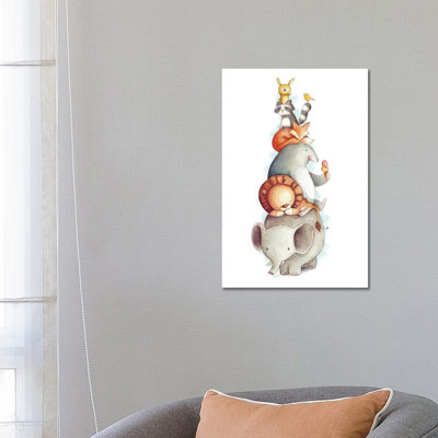 Party Animals by Mike Koubou - Wrapped Canvas Gallery-Wrapped Canvas Giclée