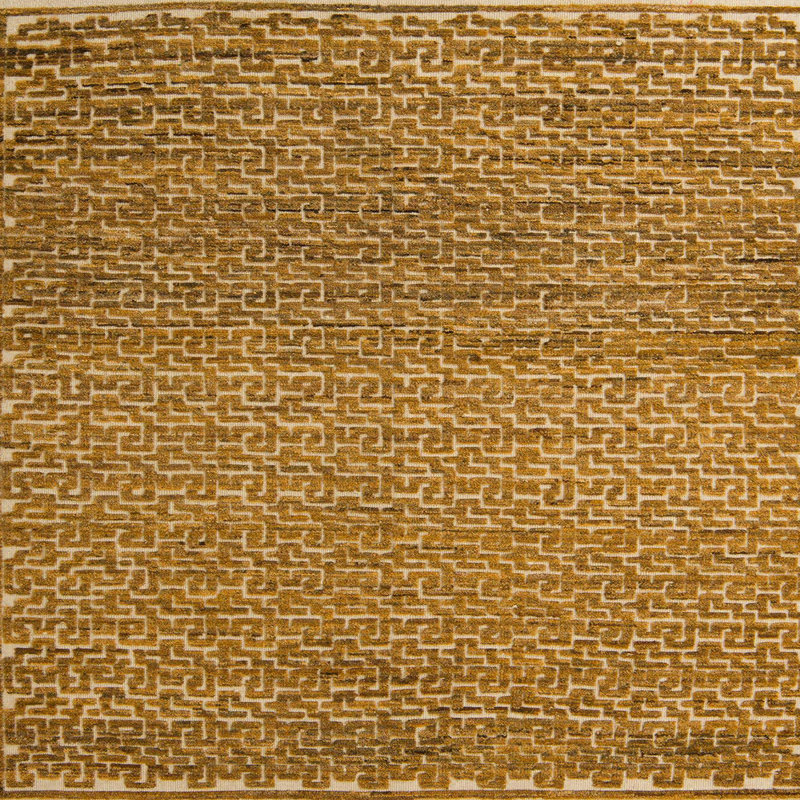 Abstract Indoor Rug, Square 5'