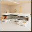 Grand canapé modulaire moderne