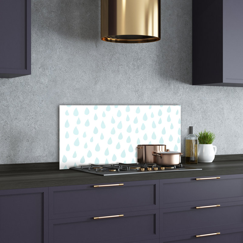 50cm W x 100cm L Glass Peel and Stick Panel