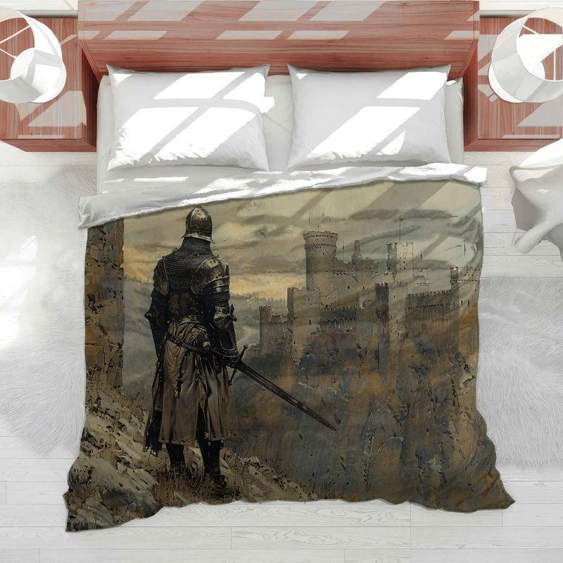 Blend Knight Machine Printed Duvet Cover, Twin Duvet Cover