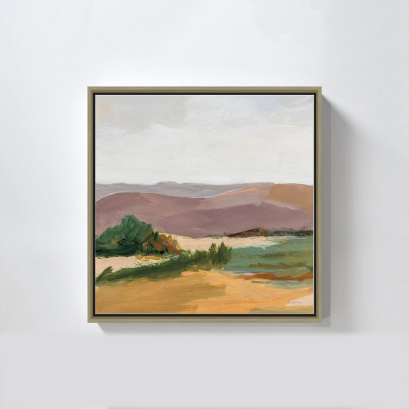 "Nature Walk II" par Pamela Munger - impression sur toile, 24" H x 24" W, Champagne