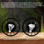 Horloge murale ronde en fer 10 po avec mouvement à quartz silencieux, chiffres romains, impression UV-567450714