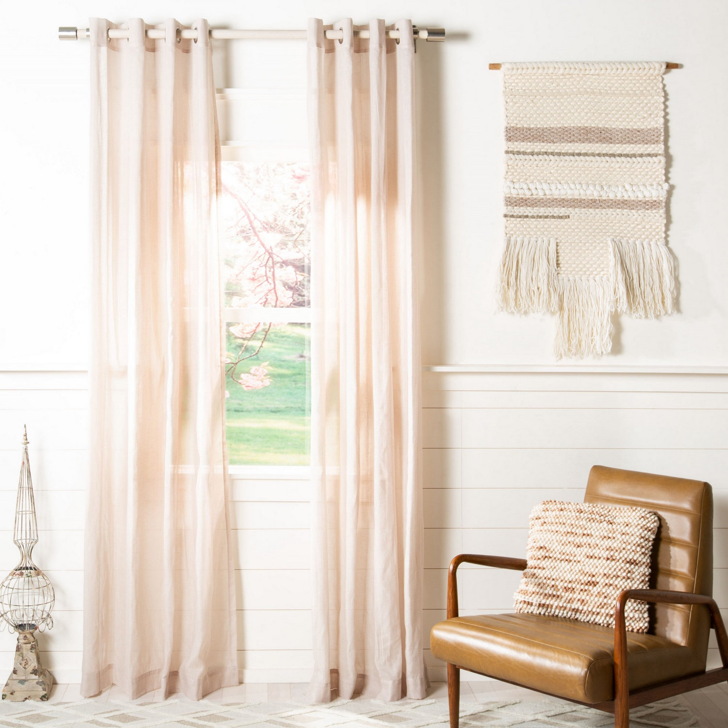Highland Dunes Rhode Polyester Sheer Curtain Panel Wayfair