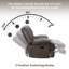Fauteuil inclinable manuel oscillant de 42,9 po Batholo-71248621