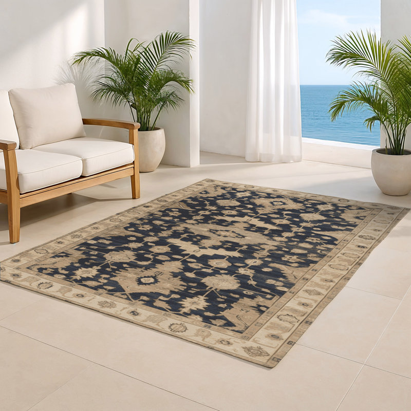 Tapis intérieur et extérieur brun Overdyed, Rectangle 4pi x 6 pi