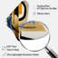 Décoration murale Chippenham Glam or et noir Expression I - Spirales abstraites en forme de Boomerang-688930784