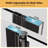30" W X 72" H Frameless Folding Pivot Hinged Shower Door, 1/4"-thick (6mm) Sgcc Clear Tempered Glass Door, Bathroom Pivot Bifold Shower Door Panel, Reversible Installation, Matte Black Finish