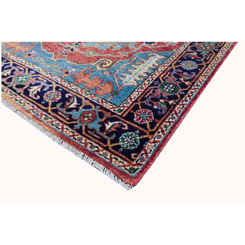 Elegant Wool Oriental Area Rug, Rectangle 3' x 5'