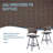 5 Pieces Outdoor Bar Set With Siwivel Bar Stool-102341282