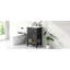 Meuble-lavabo de 20 po avec lavabo, armoire de salle de bain avec porte à fermeture douce, support de rangement et tablette ouverte-487758637