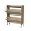 Armoire à chaussures 2 compartiments, étagère à chaussures multicouche, minimaliste moderne, armoire de rangement, pour vestibule