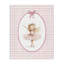 Ballerine sur toile à carreaux roses, design par Christine Simpson Art-995573408