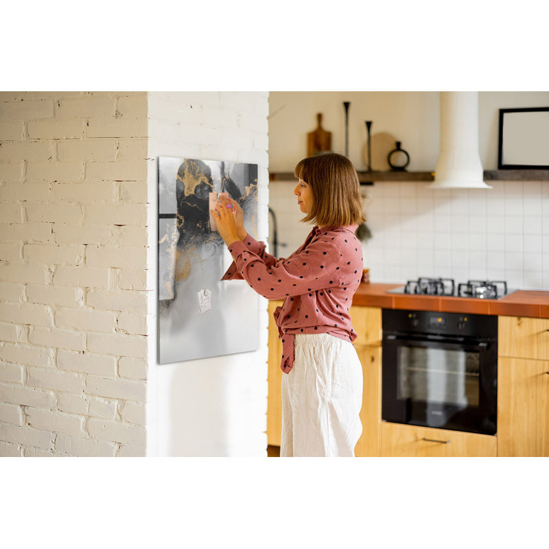 Marble Abstraction Magnetic Wall Mounted Dry Erase Board
