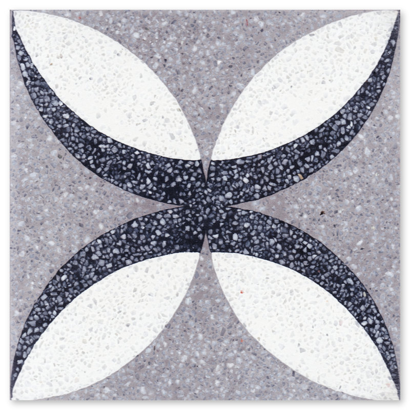 Petalos 8" x 8" Cement Patterned Wall & Floor Tile
