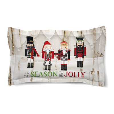 Nutcracker Christmas Microfiber / Microsuede Pillow Sham