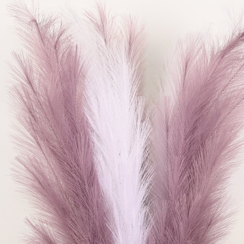 Tall Faux Pampas Grass Spray, Artificial Long Stem Floral Fluffy Fake Plants Pampas Grass For Floor Vase Filler Home Boho Wedding Party Dining Table Centerpiece Decor