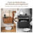 Floating Nightstand With 2 Drawers And Charging Station, Fluted Wall Mounted Side Table, 2 Pcs