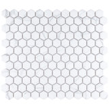Carrione 1" Hex 10-1/4" x 11-7/8" Porcelain Mosaic Tile