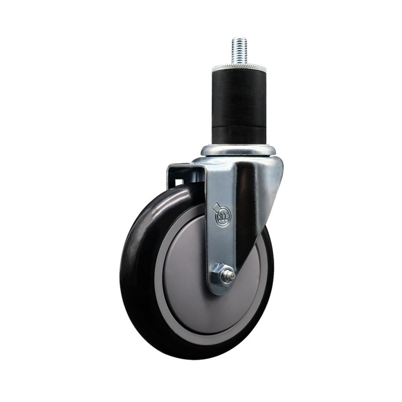 Roulettes pivotantes Poly Poly, Noir