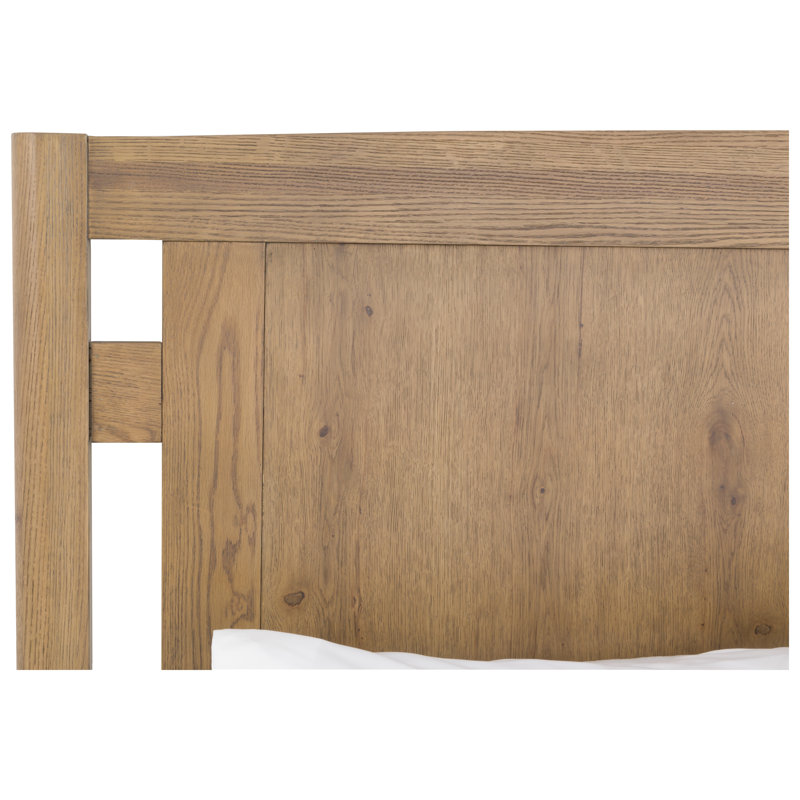Maxwell Solid Wood Bed, Sunlit Oak, Queen
