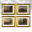"Vintage Landscape LX", ensemble de 4 reproductions encadrées