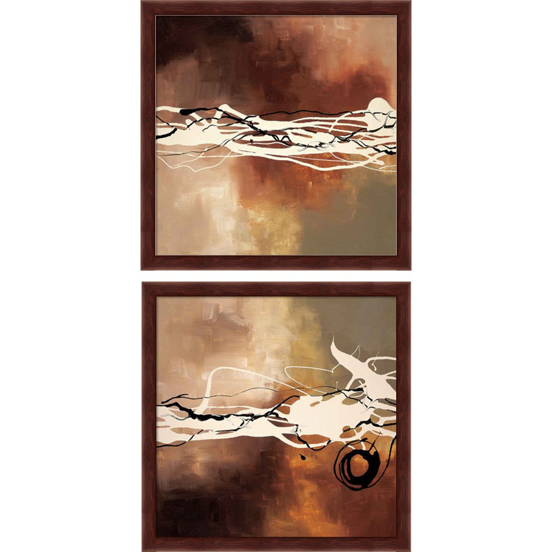 «Copper Melody» par Laurie Maitland, art encadré (ensemble de 2)