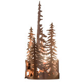 Rustic Lodge 1 - Light Flush Mounted Sconce
