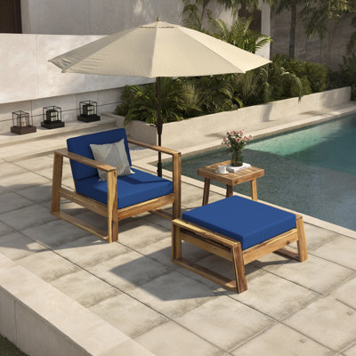 Ensemble de salon d'extérieur en bois d'acacia - Chaises et bancs, idéal pour les terrasses, balcons et jardins