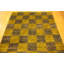 Tapis de zone en laine doré/brun 3 pi x 4 pi 10 po one-of-kind à la main noué la Nash