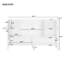 Buffet 4 portes avec tablette ouverte et tablettes réglables, crochets doubles-589927520