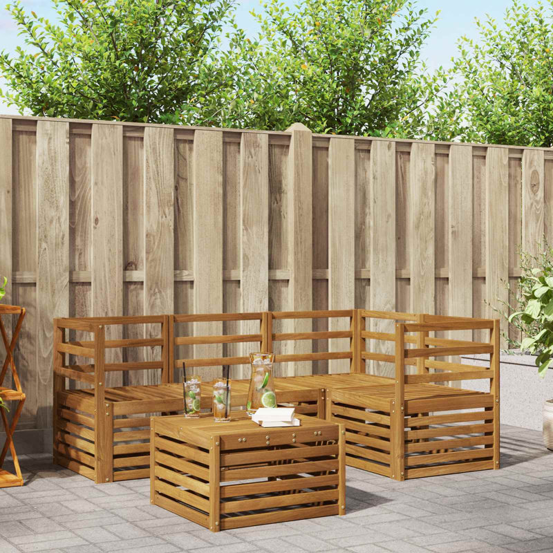 185.5cm Wide Patio Sectional Set