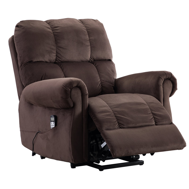 Fauteuil inclinable électrique lève-personne avec massage Bellechester, Marron foncé