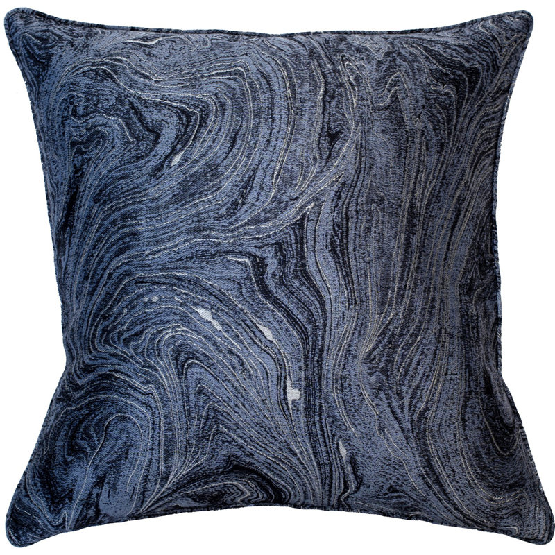 Chamberlyn Abstract Blue Sqaure Cushion