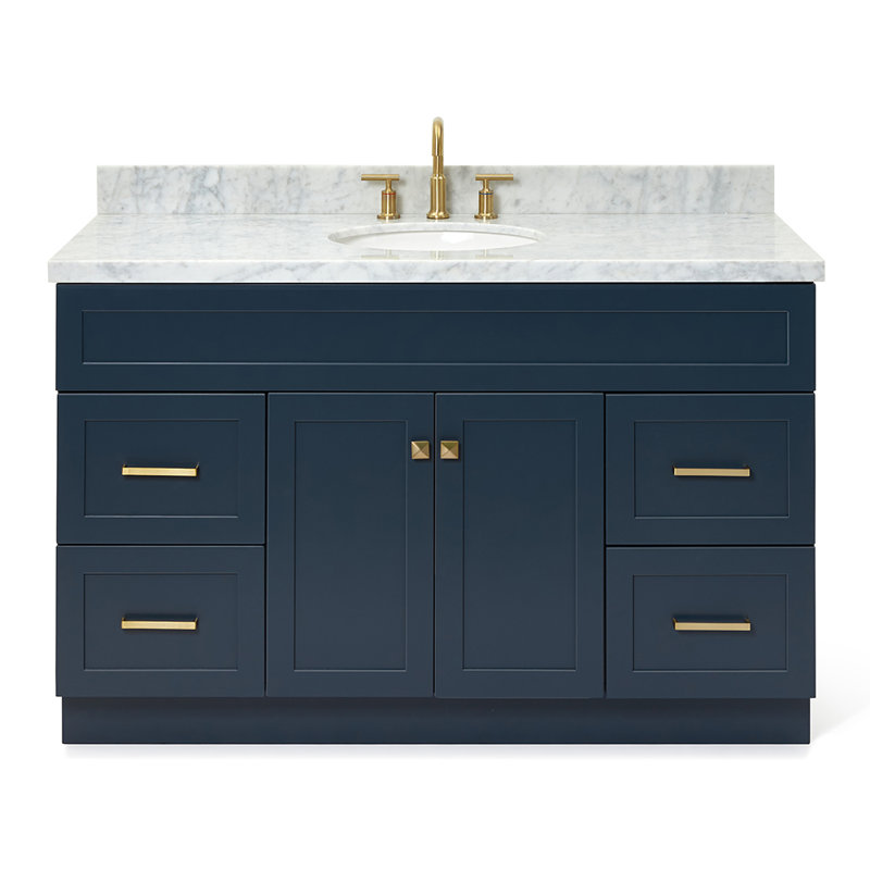 Ensemble de meuble-lavabo simple 55 po Abell, Bleu minuit