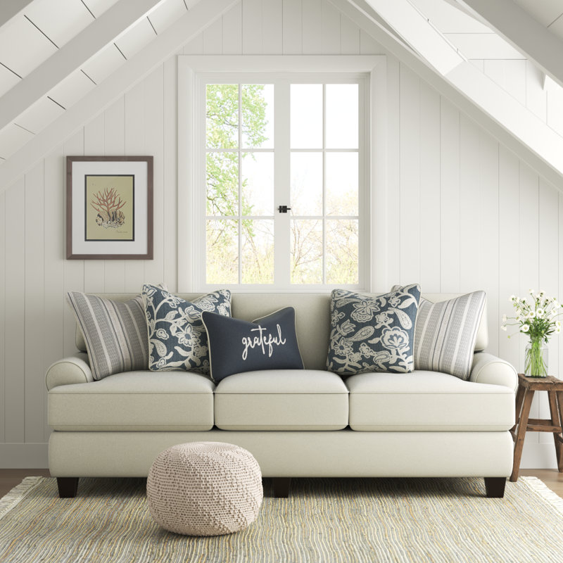 Paul Upholstered 88'' Sleeper Sofa, Awesome Oatmeal, Sofa