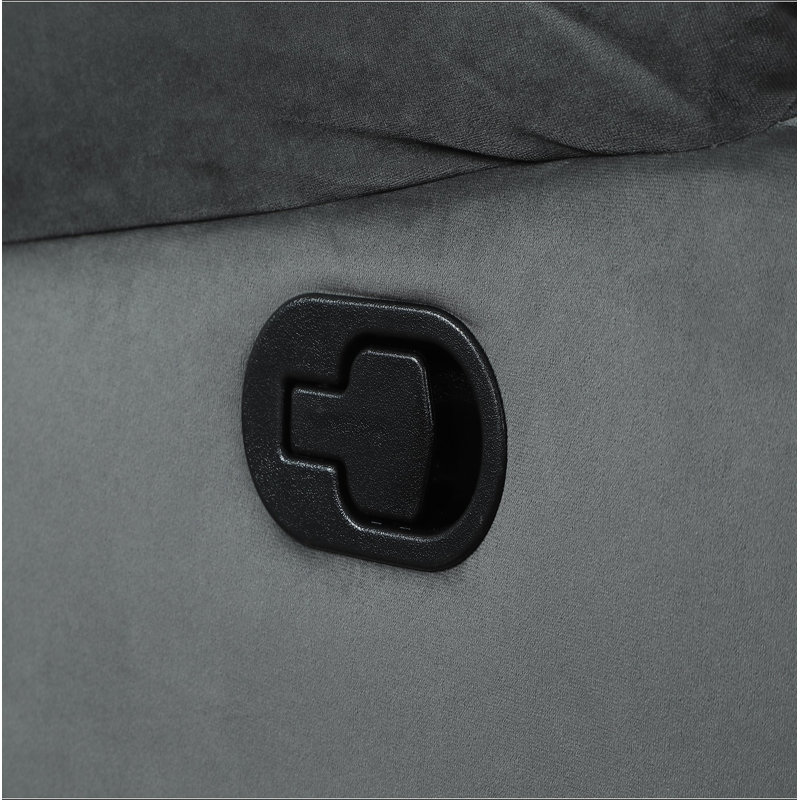 Causeuse inclinable en tissu de microfibre Global United, Gris